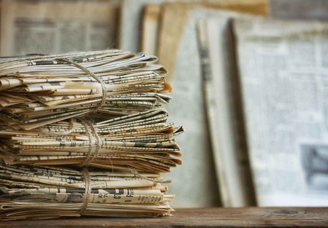 Store Old Newspapers