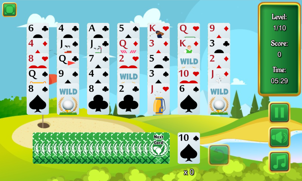 Online Golf Card Games