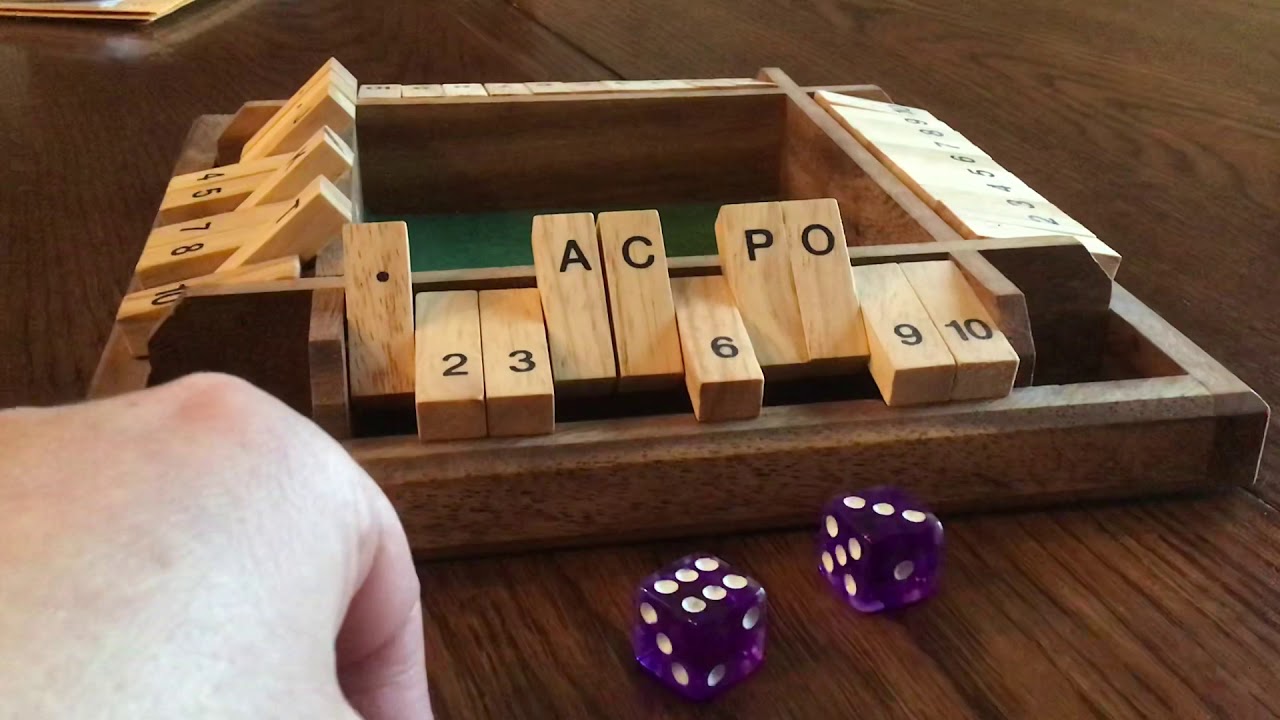 Shut The Box Dice Game