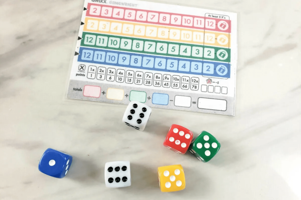 Qwixx dice game