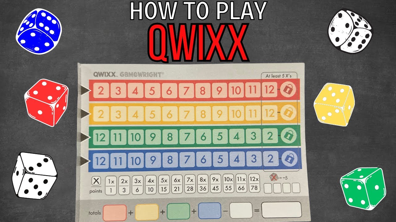 Qwixx dice game