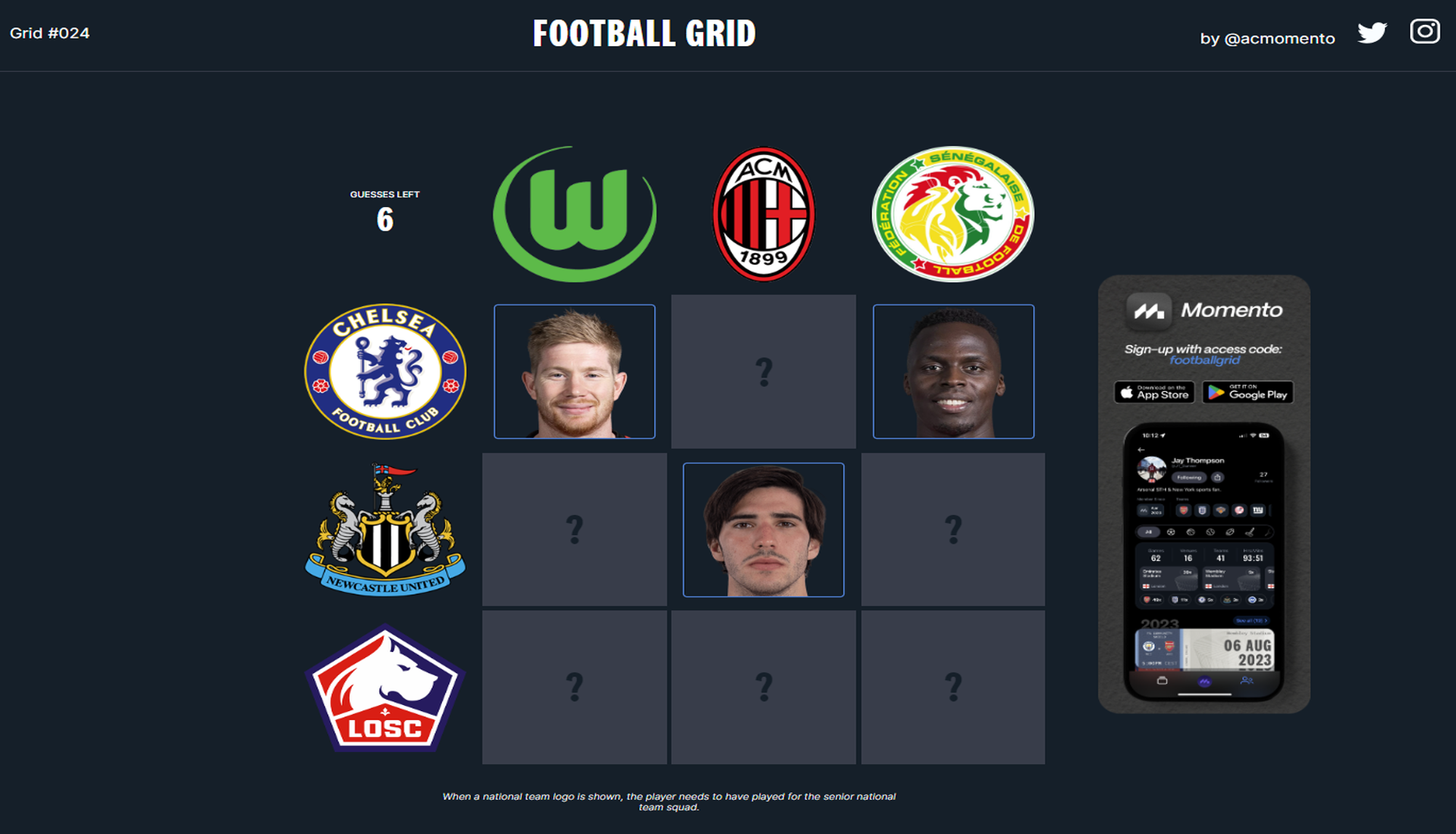 Football Grid