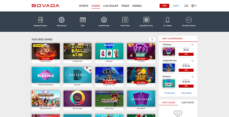 Bovada Casino Mobile App