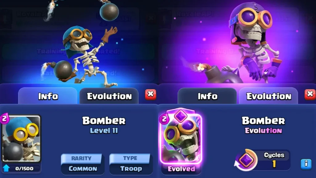 Evolutions Clash Royale
