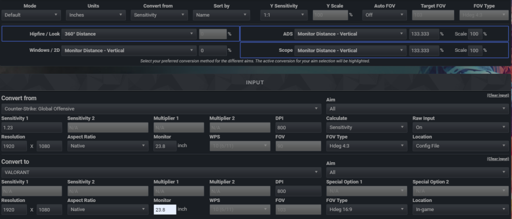 CS:GO Sensitivity